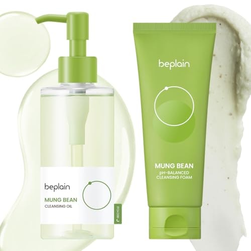Beplain Mung Bean Cleansing Oil and Face Wash Duo: $27.90