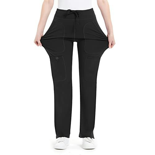 QBK Women's Mid-Rise Five-Pocket Cargo Scrub Pants: $31.99 QBK Women's Mid-Rise Five-Pocket Cargo Scrub Pants: $31.99