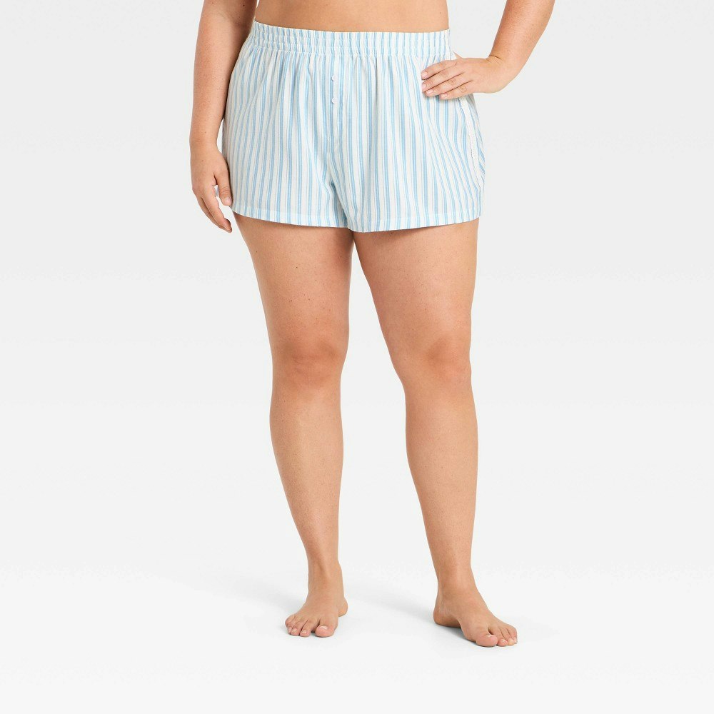 Wild Fable Women's 2.5-inch Boxer Pajama Shorts 2X: $15
