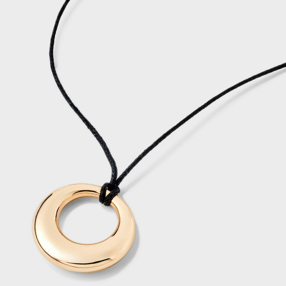 Universal Thread Puffy Open Circle Pendant Necklace: $14.99 Universal Thread Puffy Open Circle Pendant Necklace: $14.99