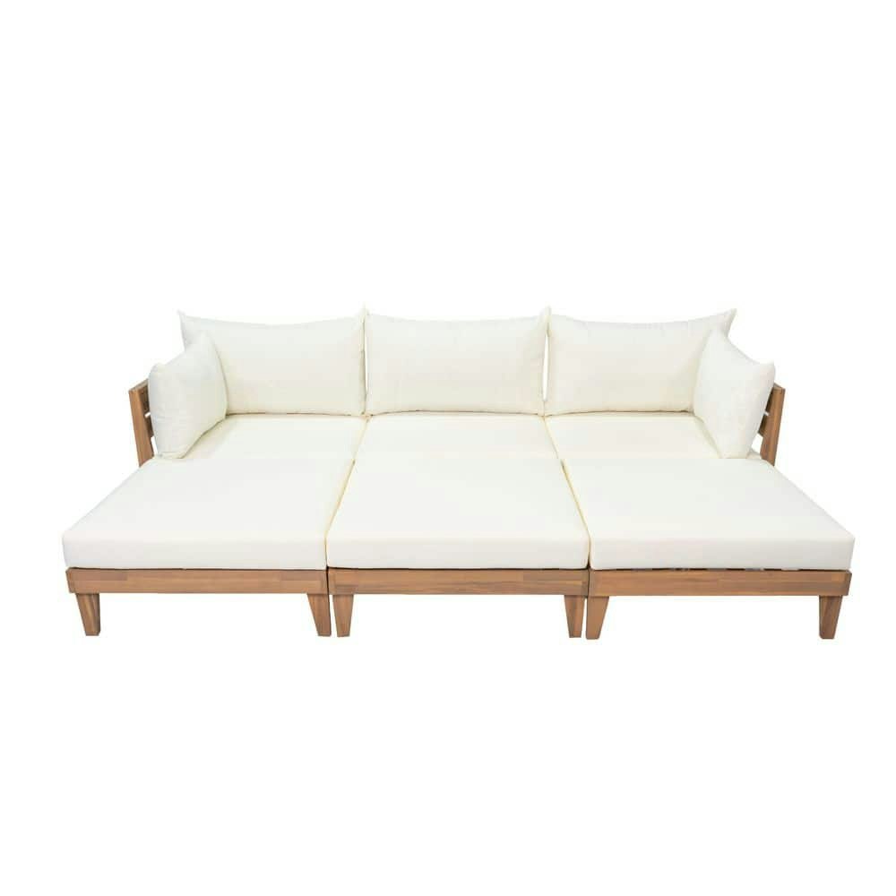 6-Piece Acacia Wood Outdoor Patio Sofa Set: $1,326.99 6-Piece Acacia Wood Outdoor Patio Sofa Set: $1,326.99