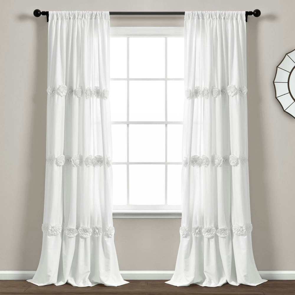 Lush Decor Darla 84"x40" Light Filtering Window Curtain Panel: $33.99 Lush Decor Darla 84"x40" Light Filtering Window Curtain Panel: $33.99