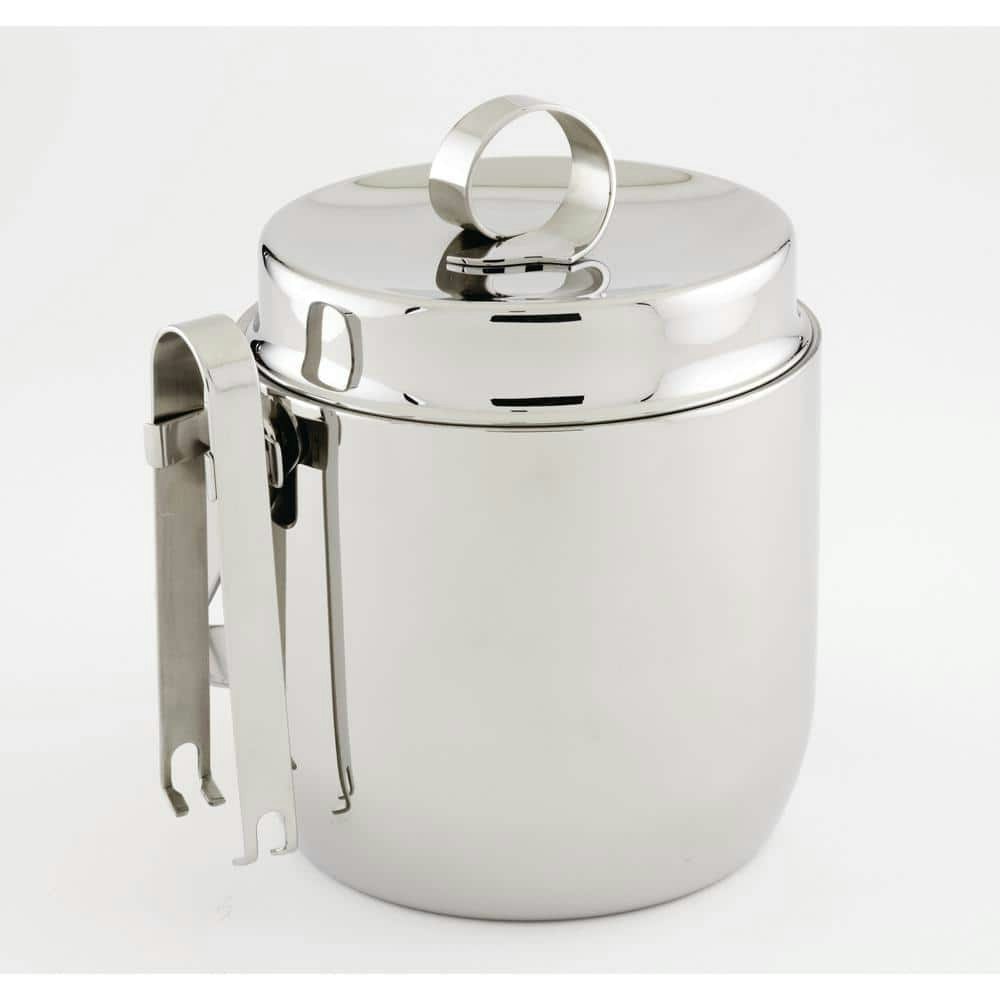1.25-Quart Silver Metallic Ice Bucket with Tongs: $178.59 1.25-Quart Silver Metallic Ice Bucket with Tongs: $178.59