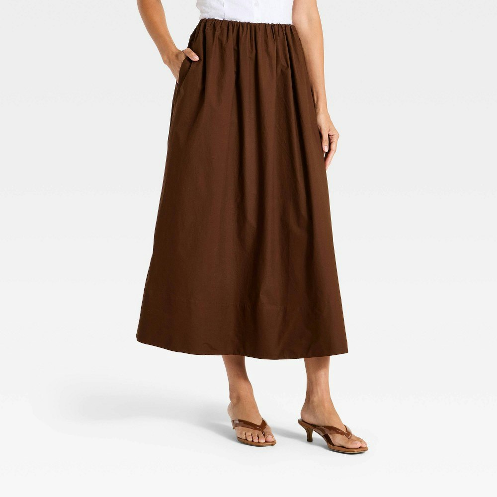 A New Day Women's Pull-On Midi Skirt: $30 A New Day Women's Pull-On Midi Skirt: $30