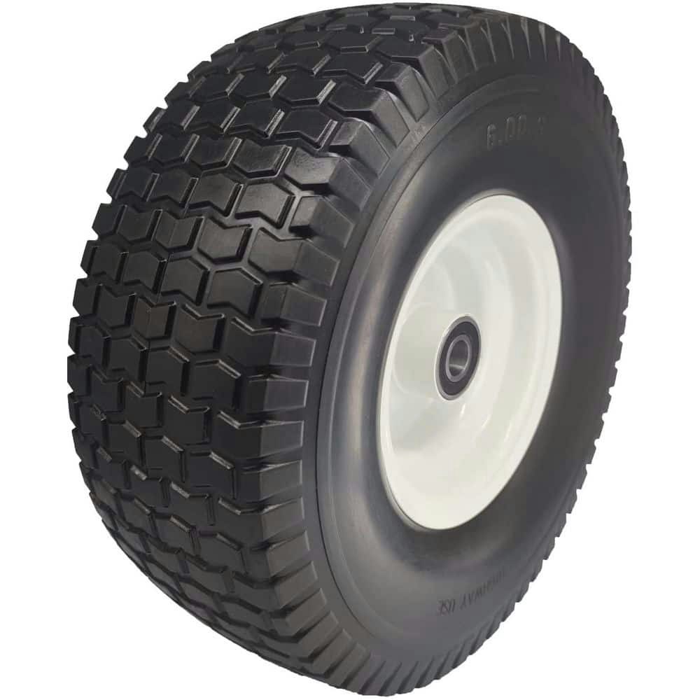 15 x 6-inch Riding Lawn Mower Front Wheel Assembly: $56.96
