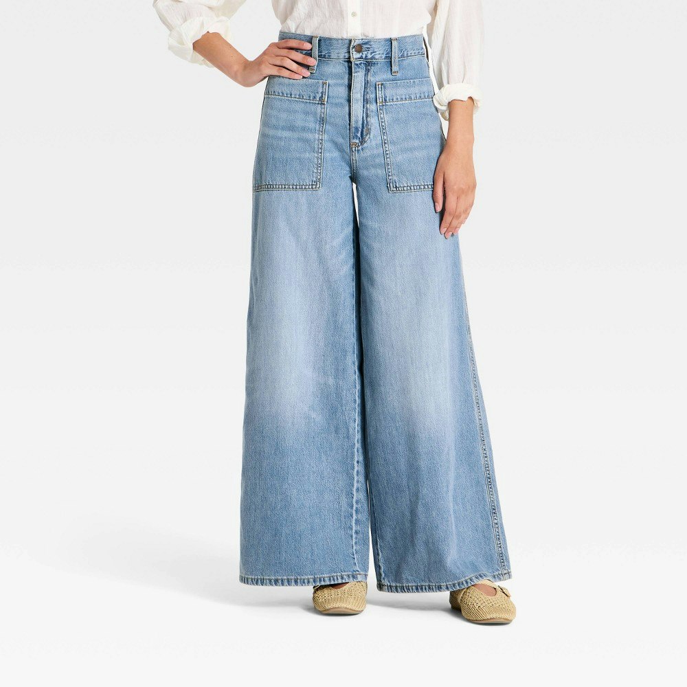 Women's Universal Thread Palazzo Wide Leg Jeans: $40 Women's Universal Thread Palazzo Wide Leg Jeans: $40