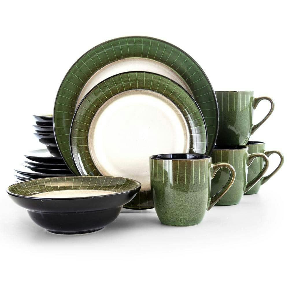 Grand 16-Piece Jade Stoneware Dinnerware Set: $65.84 Grand 16-Piece Jade Stoneware Dinnerware Set: $65.84