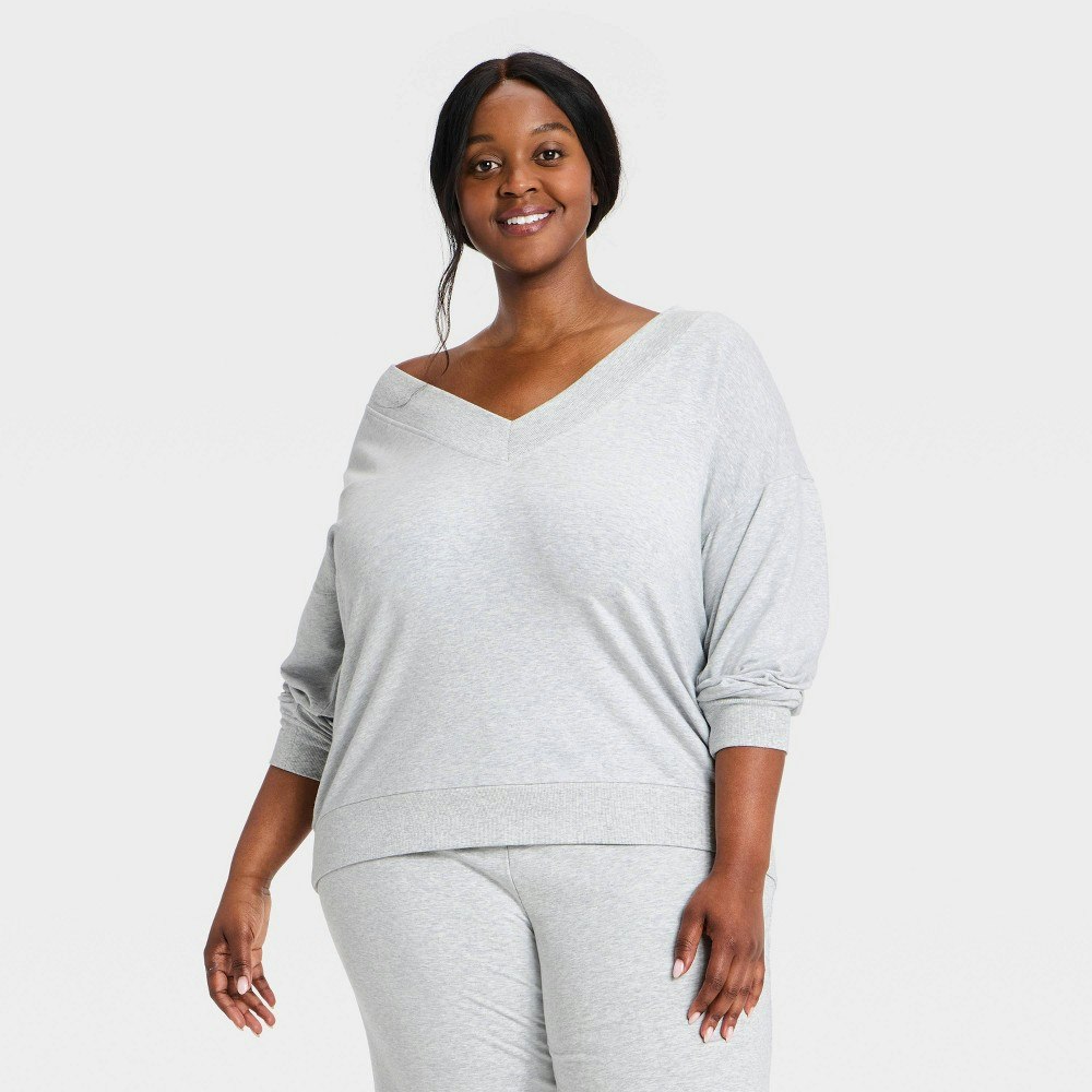 All In Motion Women's Modal French Terry Off-the-Shoulder Sweatshirt: $30 All In Motion Women's Modal French Terry Off-the-Shoulder Sweatshirt: $30