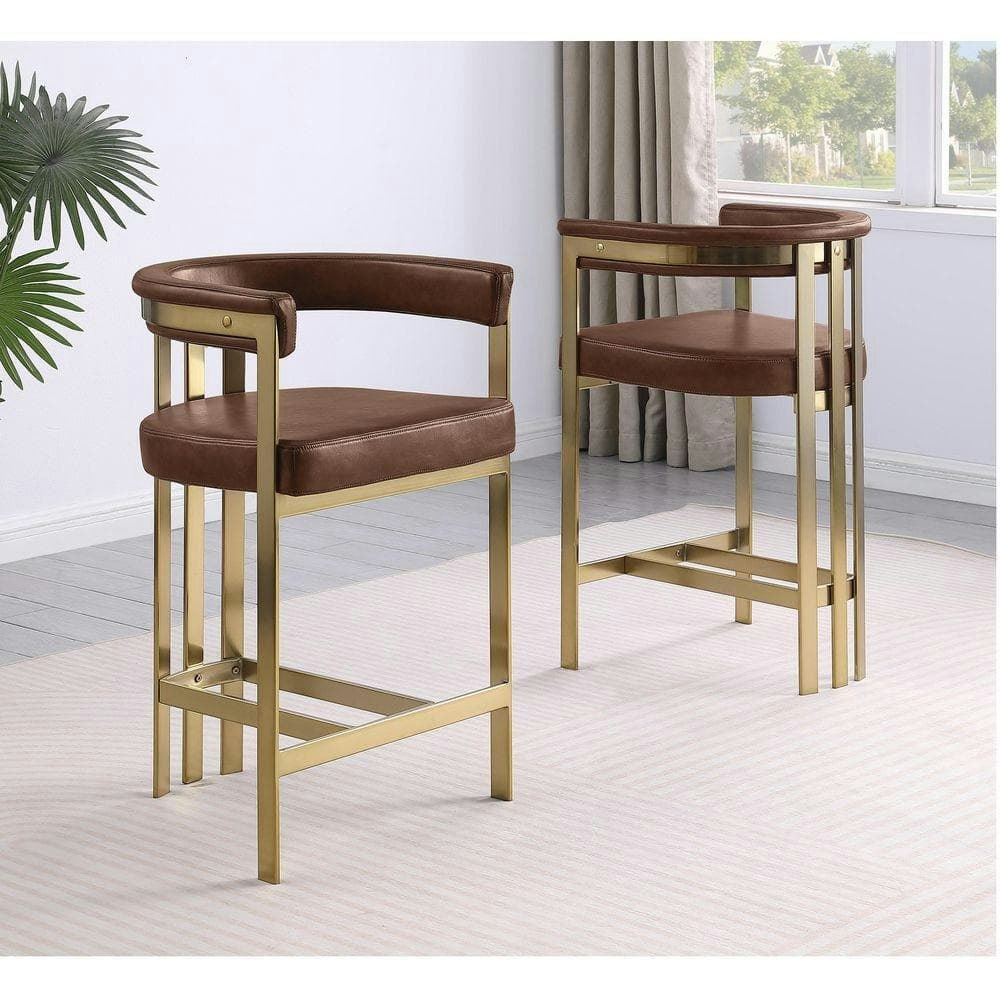 Camryn 35-Inch Low Back Metal Counter Stool 2-Pack: $675