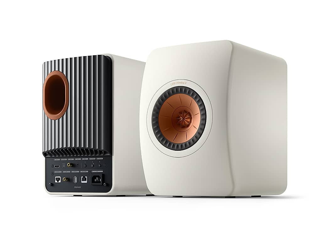 Kef LS50 Wireless II Bookshelf Speakers: $2,999.99 Kef LS50 Wireless II Bookshelf Speakers: $2,999.99