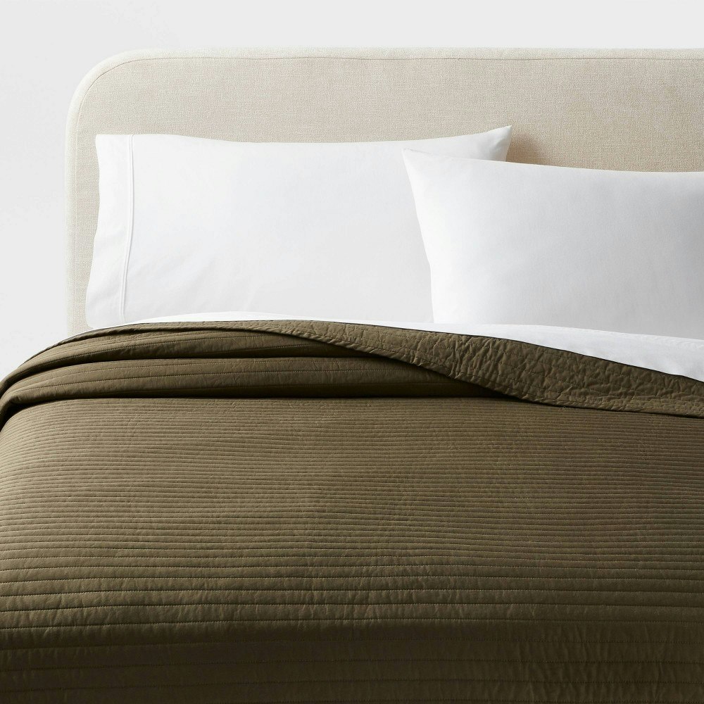 Threshold Washed Cotton Sateen Quilt: $69 Threshold Washed Cotton Sateen Quilt: $69