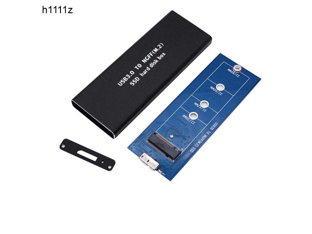 M.2 NGFF SATA to USB 3.0 SSD External Enclosure: $23.89