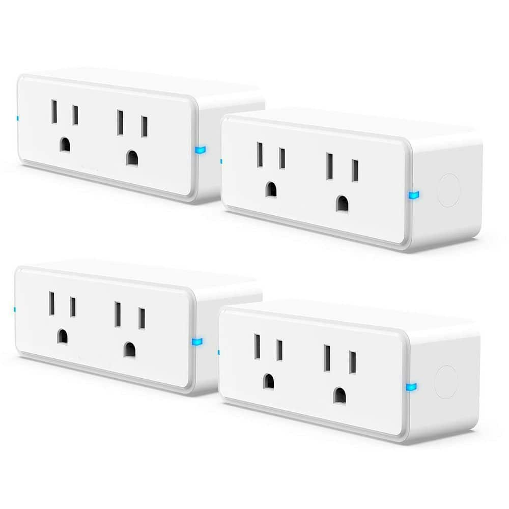 15A WiFi Bluetooth Dual Smart Plug 4-Pack: $72.96