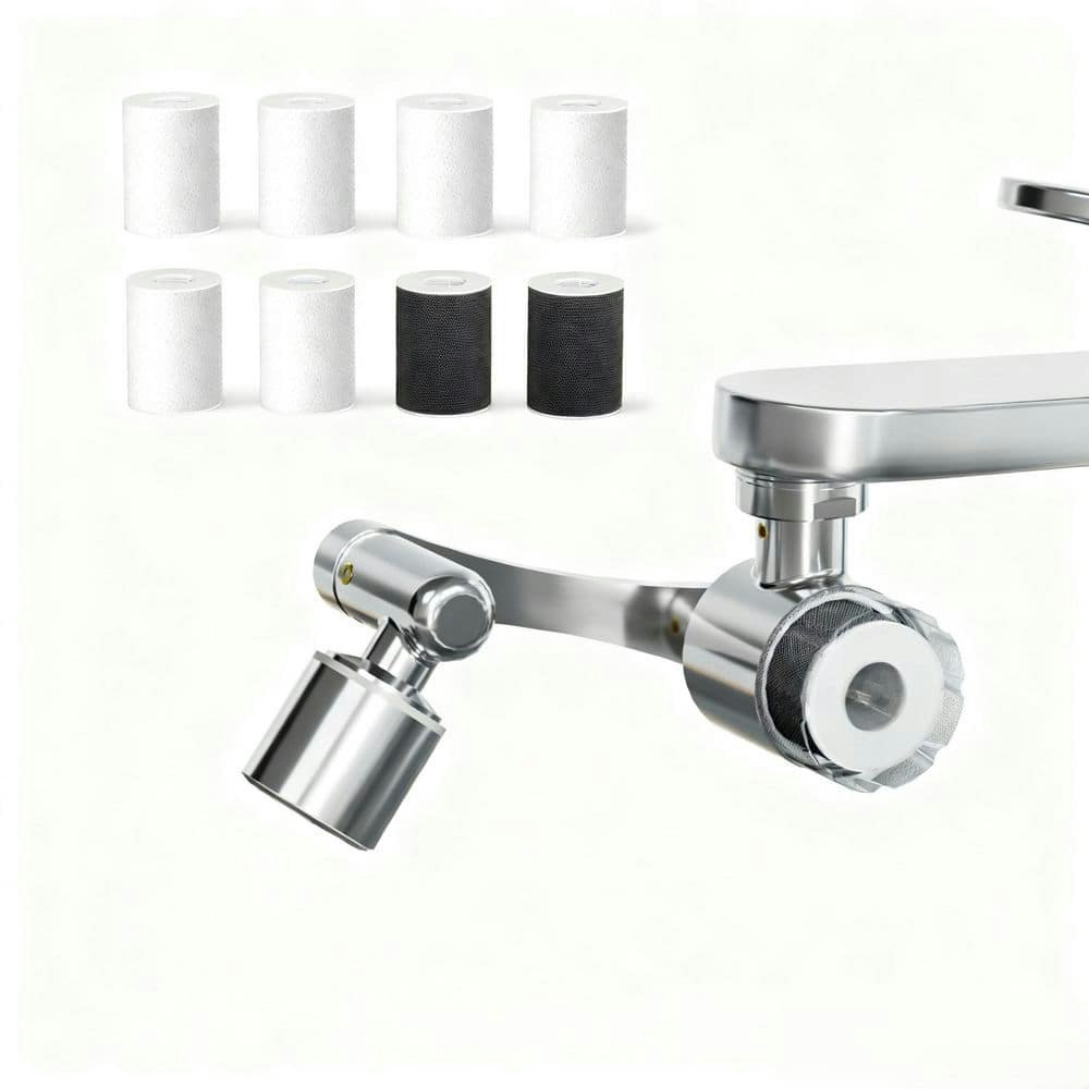 Faucet Water Filter with 1080-Degree Rotating Aerator 9-Piece Set: $80.99 Faucet Water Filter with 1080-Degree Rotating Aerator 9-Piece Set: $80.99