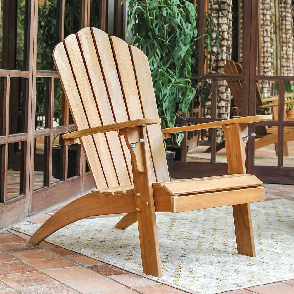 Miller Teak Wood Outdoor Adirondack Chair: $388.52