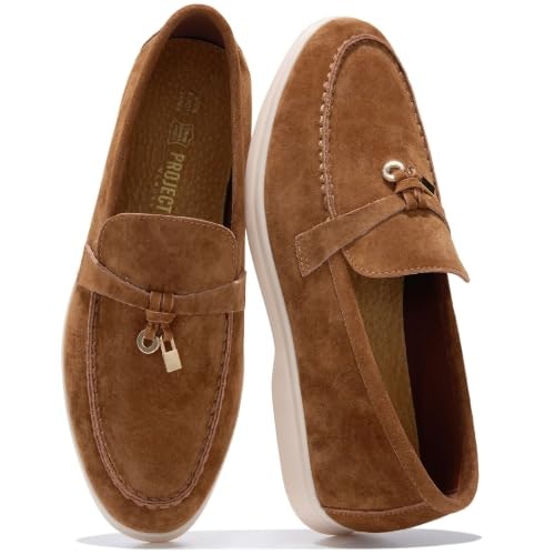 Women's Leather Slip-on Moccasin Loafers: $49.90