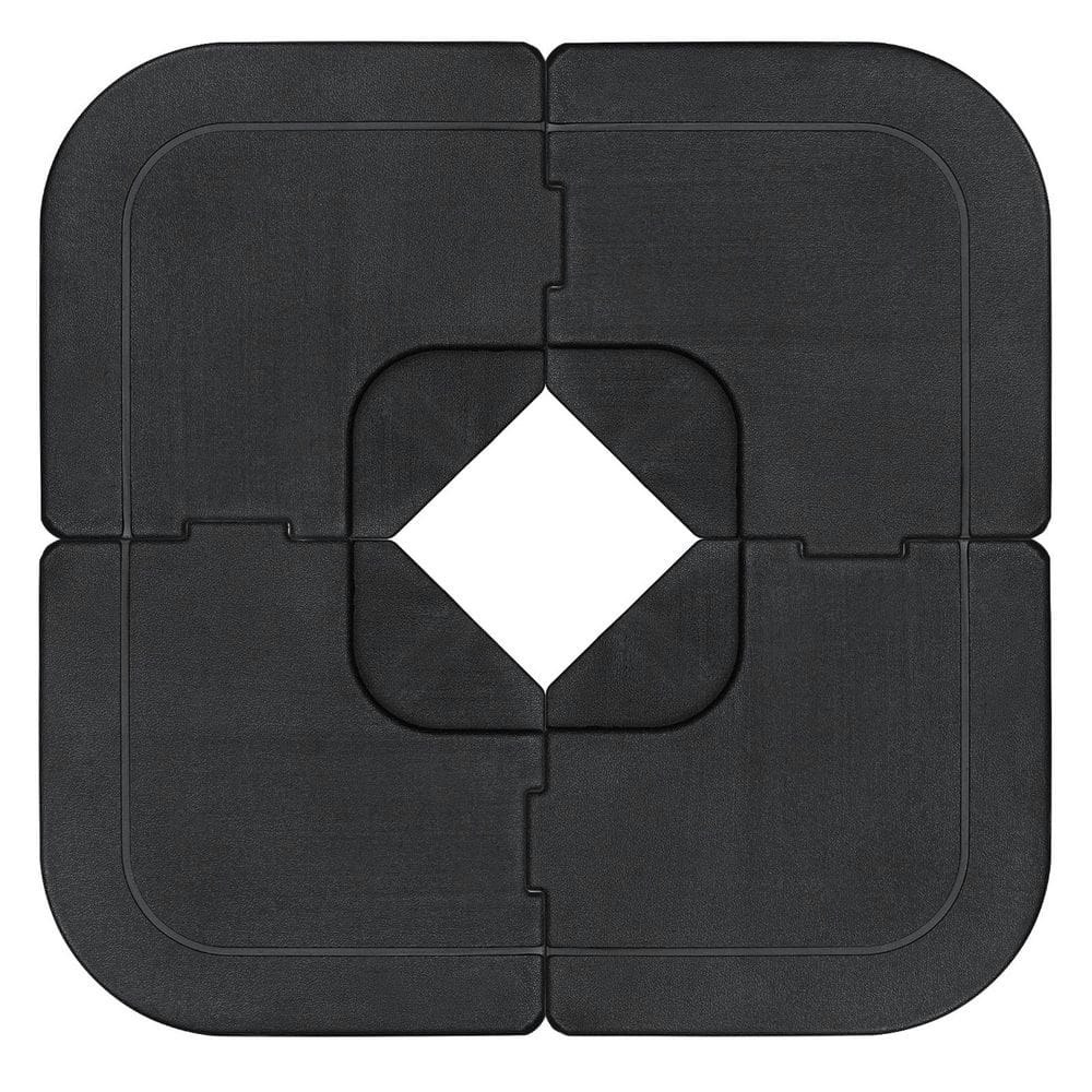 4-Piece Patio Umbrella Base Plate Set: $99.99