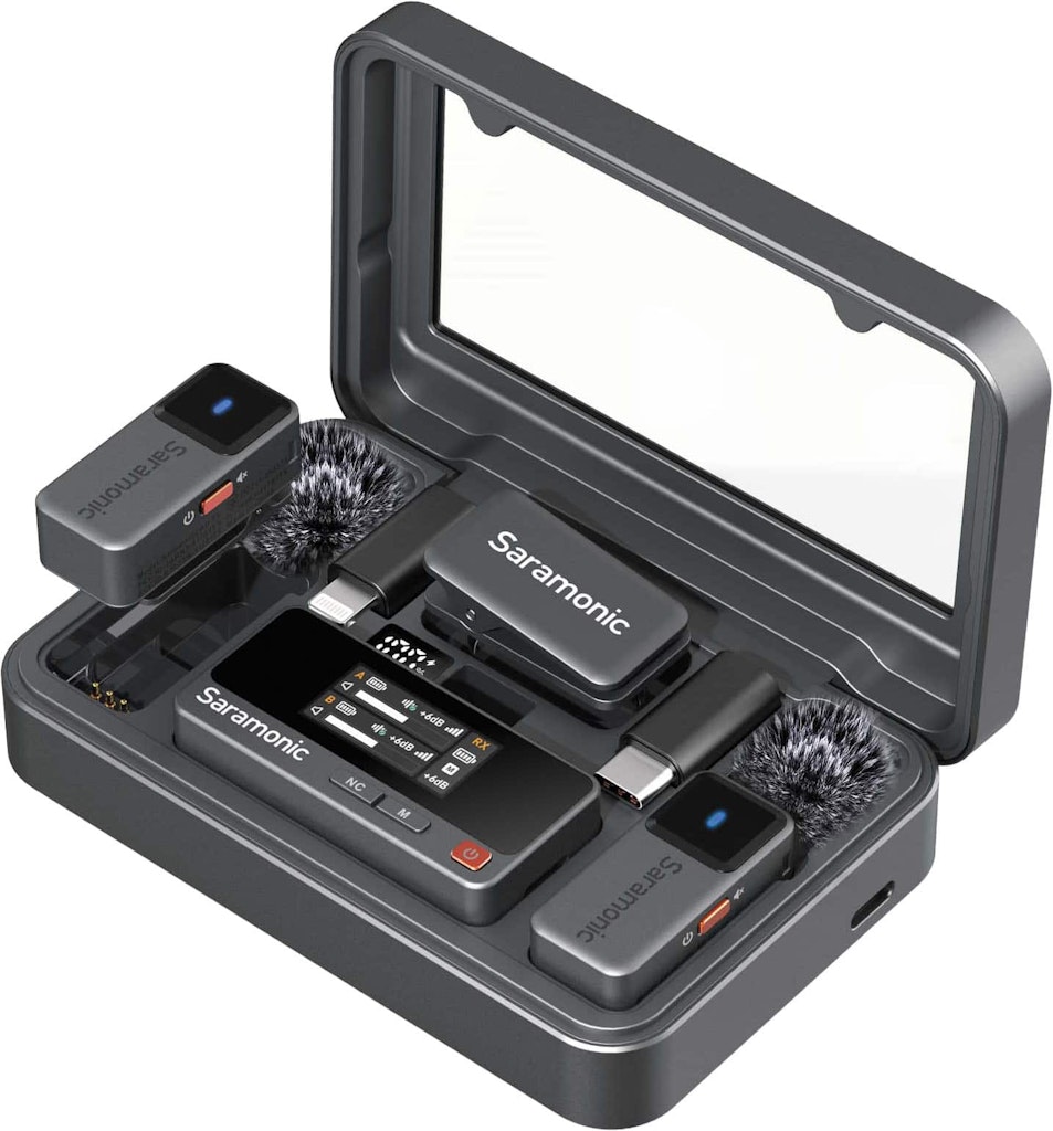 Saramonic Air 2-Person Mini Wireless Clip-On Microphone System: $119 Saramonic Air 2-Person Mini Wireless Clip-On Microphone System: $119