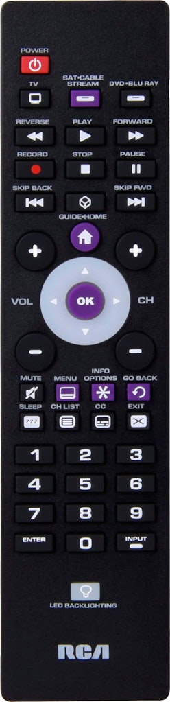 RCA 3-Device Backlit Universal Remote: $14.99 RCA 3-Device Backlit Universal Remote: $14.99