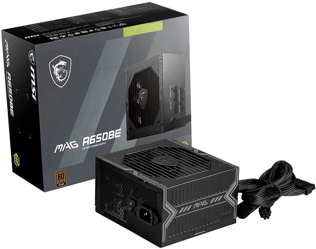 MSI MAG A650BE 650W 80 Plus Bronze Power Supply: $59.99