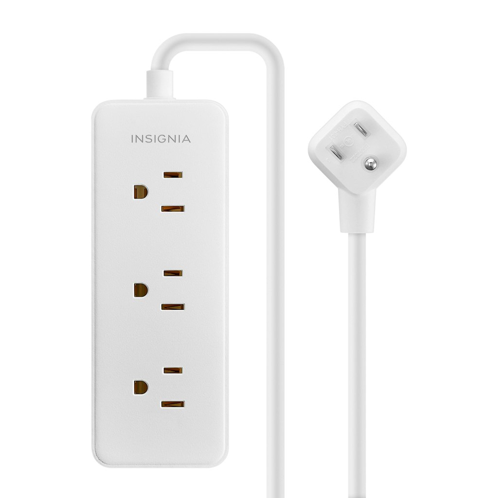 Insignia 12-Foot 3-Outlet Power Strip: $10.39 Insignia 12-Foot 3-Outlet Power Strip: $10.39