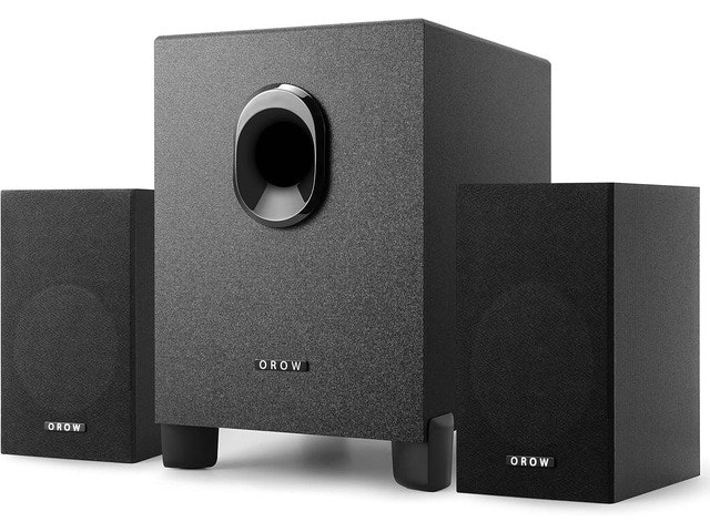 Orow S211 16W USB-Powered 2.1 Multimedia Speaker System: $58.48