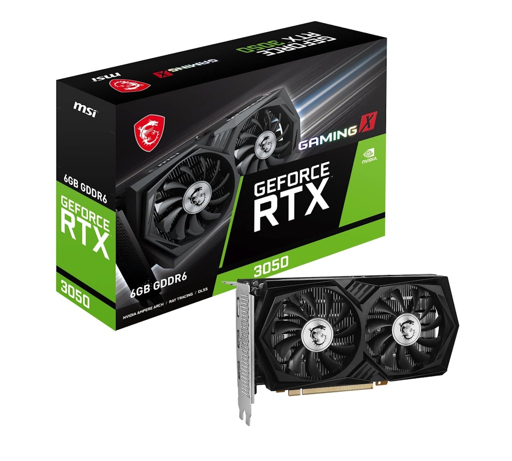 MSI NVIDIA RTX 3050 Gaming X 6GB GDDR6 Graphics Card: $279.99