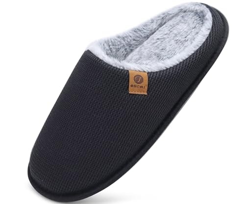 Oncai Men's Memory Foam Faux Fur Slippers: $14.98 Oncai Men's Memory Foam Faux Fur Slippers: $14.98