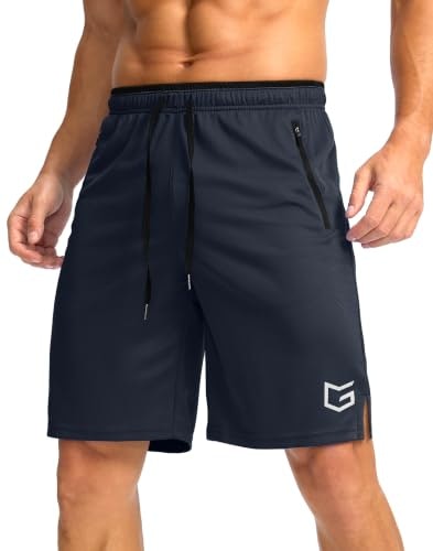 Men's 9-inch Athletic Shorts with Zipper Pocket: $16.98 Men's 9-inch Athletic Shorts with Zipper Pocket: $16.98