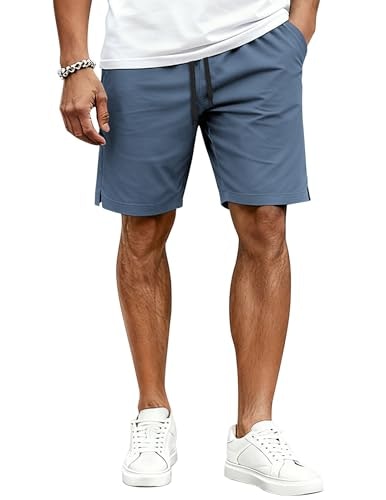 Coofandy Men's Drawstring Elastic Waist Chino Shorts: $18.98 Coofandy Men's Drawstring Elastic Waist Chino Shorts: $18.98