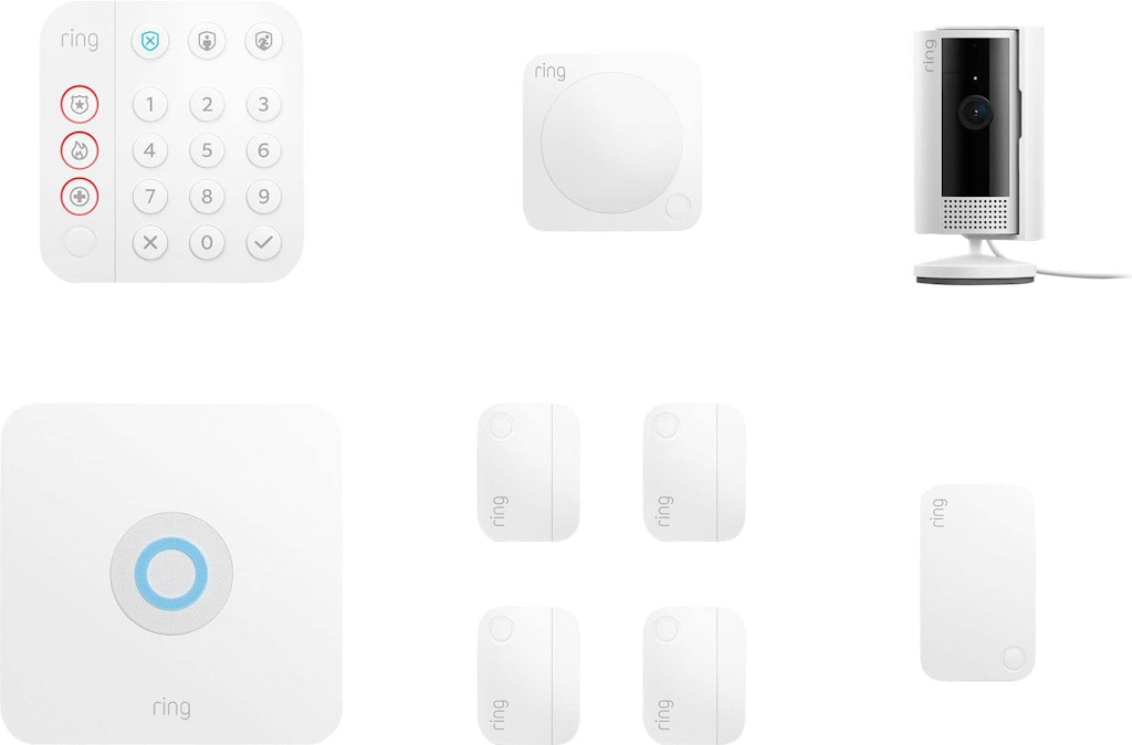 Ring 9-Piece Alarm Security Kit: $299.99 Ring 9-Piece Alarm Security Kit: $299.99