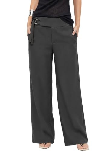 Astylish Women's Wide Leg Work Pants: $26.59