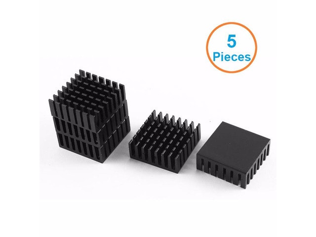Aluminum Fin CPU and GPU Heatsink 5-Pack: $10.49