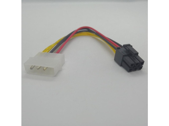 IDE to 6-Pin PCI-E Graphics Card Power Adapter Cable: $10.99