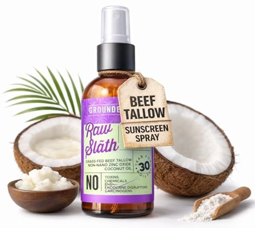 Grounded Labs Reef Safe Beef Tallow Sunscreen Spray: $28.44 Grounded Labs Reef Safe Beef Tallow Sunscreen Spray: $28.44
