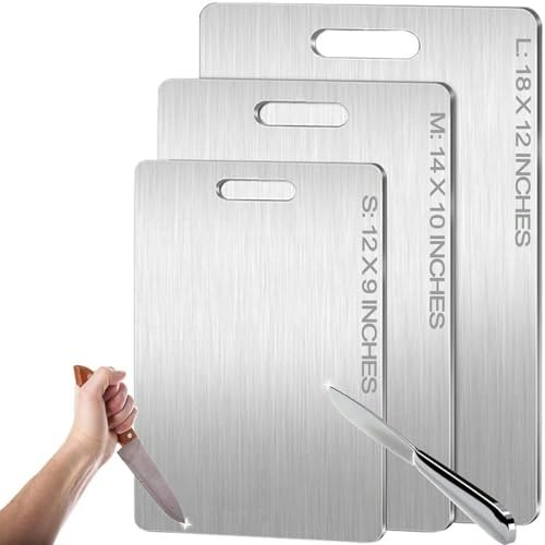 18\" x 12\" Titanium Cutting Board: $34.91 18\" x 12\" Titanium Cutting Board: $34.91