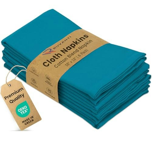Ruvanti 18"x18" Cloth Napkins 6-Pack: $11.04 Ruvanti 18"x18" Cloth Napkins 6-Pack: $11.04