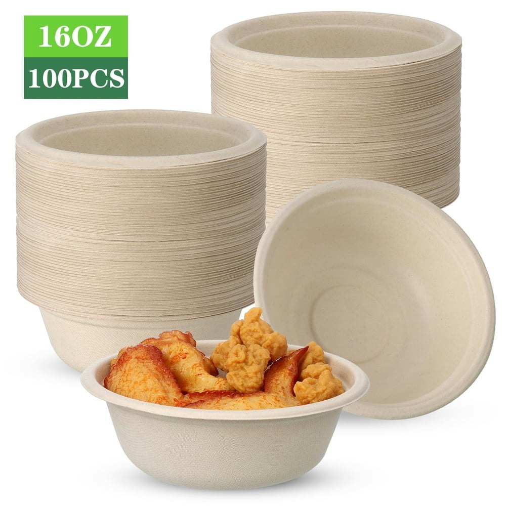 Abaima 16-oz Disposable Paper Bowls 100-Pack: $15.95 Abaima 16-oz Disposable Paper Bowls 100-Pack: $15.95