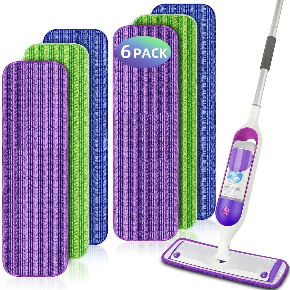 Myspri Reusable Microfiber Swiffer Power Mop Pads 6-Pack: $14.95