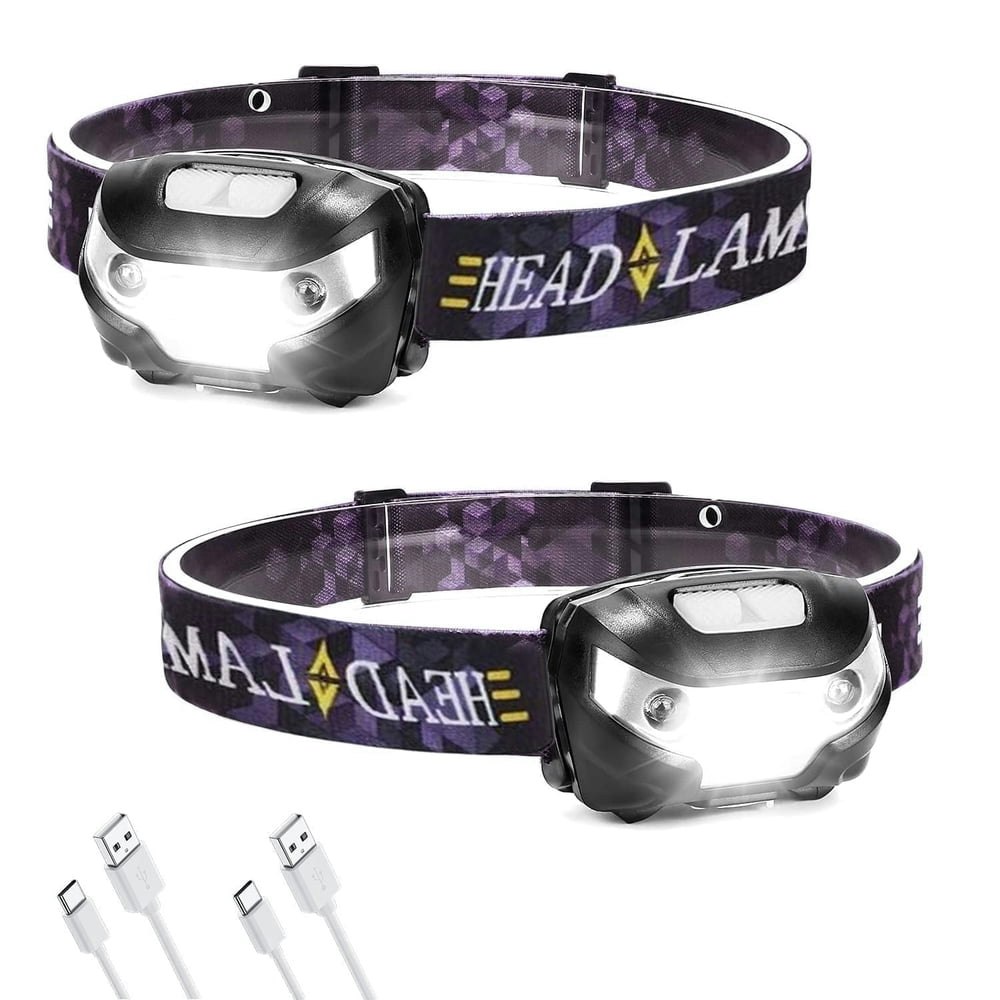Ambler Rechargeable Motion Sensor Headlamp 2-Pack: $25.99