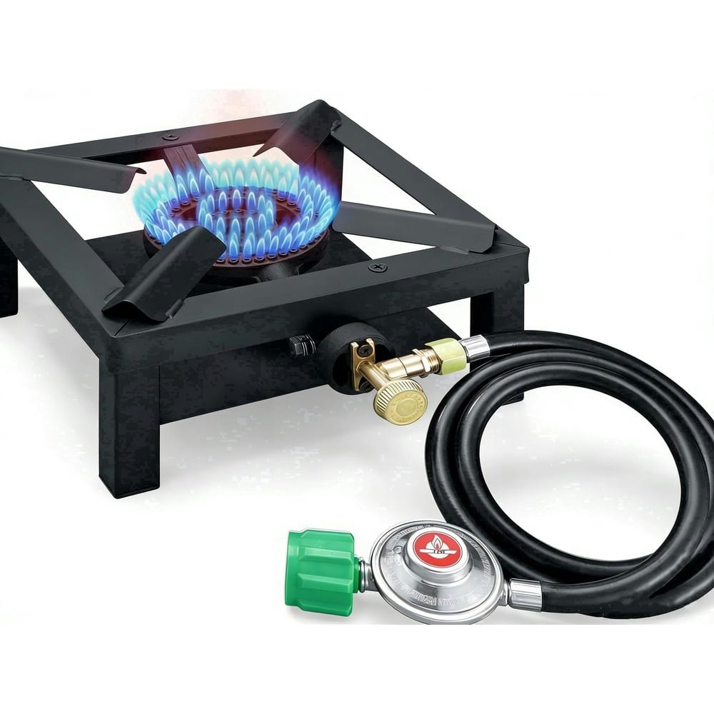 Asotewt Heavy-Duty Single Propane Burner Outdoor Cooker: $27.99