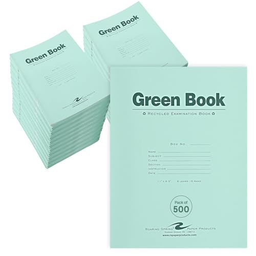 Roaring Spring Recycled Exam Books 500-Pack: $243
