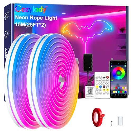Cozylady 50-Foot RGB LED Neon Rope Light: $26.34 Cozylady 50-Foot RGB LED Neon Rope Light: $26.34