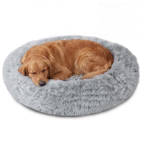 Jollyvogue 31-inch Anti-Anxiety Donut Dog Bed: $22.98