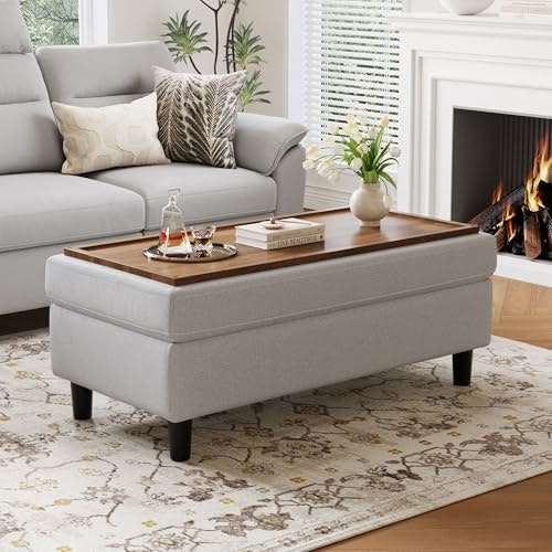 Linsy Home 46-Inch Storage Ottoman Bench: $189.99