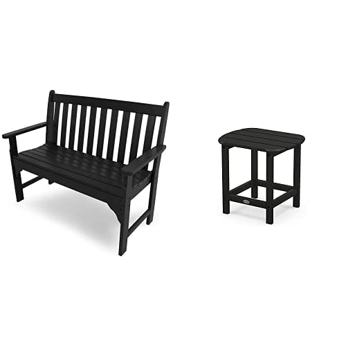 Polywood Vineyard 48-inch Bench and South Beach 18-inch Side Table Set: $431.85 Polywood Vineyard 48-inch Bench and South Beach 18-inch Side Table Set: $431.85