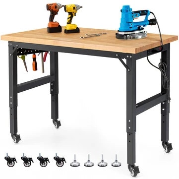 Enjoywood 48" Adjustable Height Workbench: $98.99