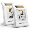 Solar-Powered Digital Thermometer and Hygrometer 2-Pack for $8.90 + free shipping w/ Prime
