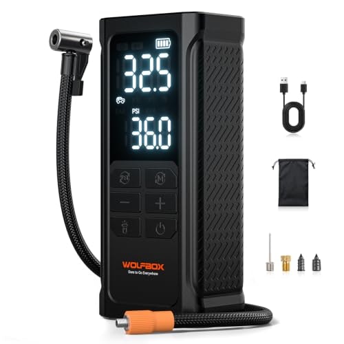 Wolfbox HyperFlow19 Cordless Tire Inflator Portable Air Compressor: $34.99