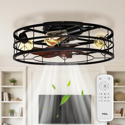 TCL 20" Caged Low Profile Ceiling Fan Light: $59.39 TCL 20" Caged Low Profile Ceiling Fan Light: $59.39